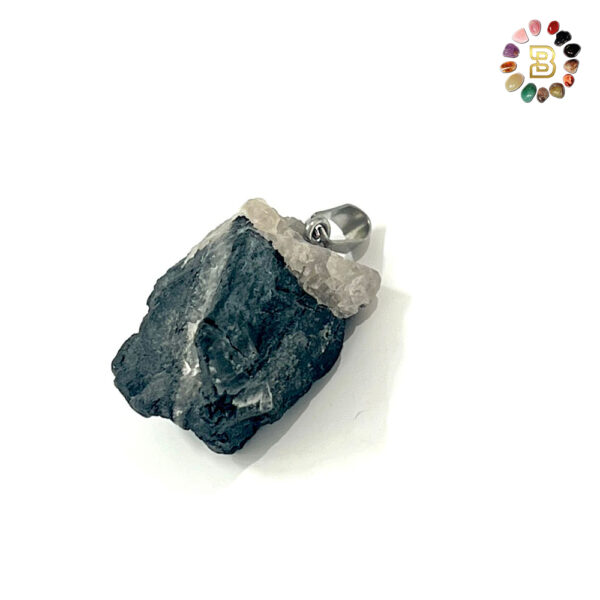 Tourmalated Quartz Raw Pendant