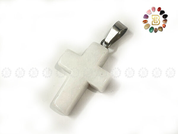White Jade Cross Pendant