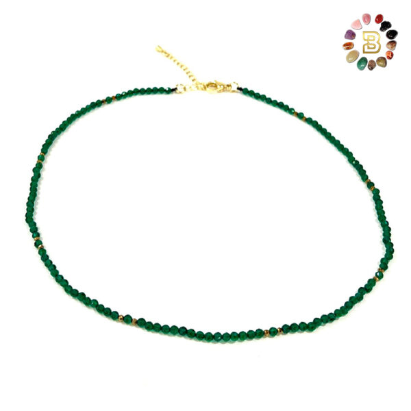 Zirconia Faceted Necklace (41cm)
