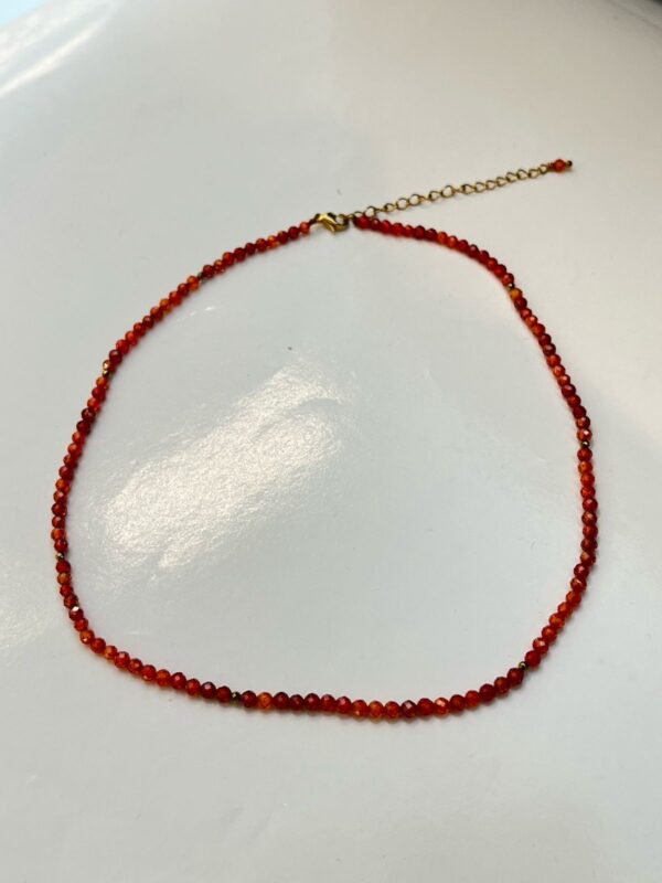 Zirconia Faceted Necklace 3mm(42cm)