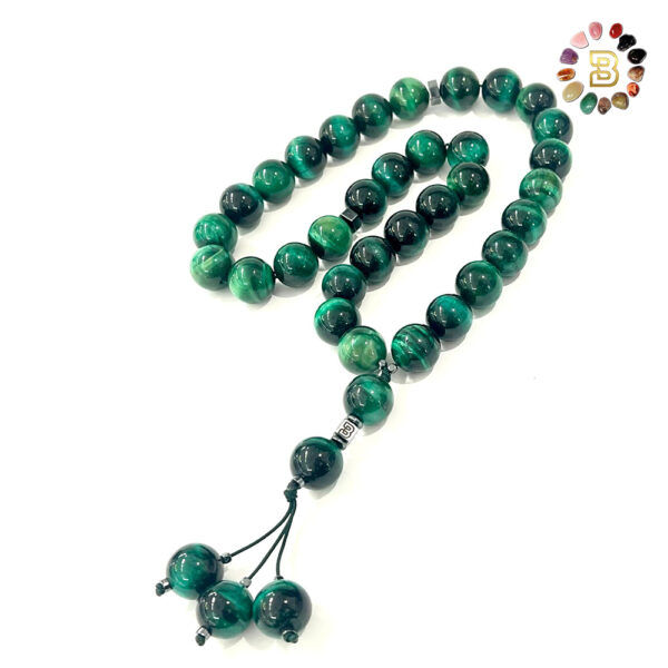 Green Tiger Eye Tasbih 16mm