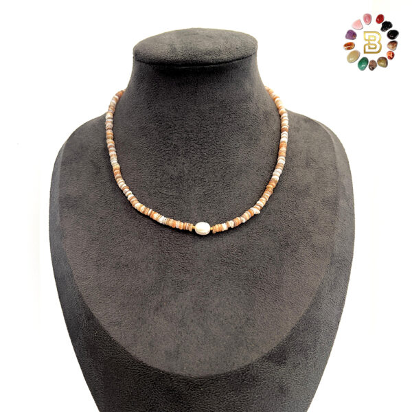 Shell Necklace with Fresh Water Pearl