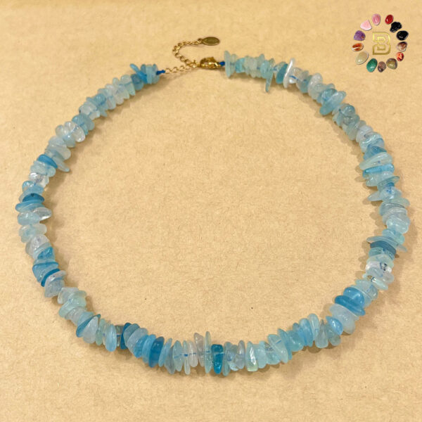 Aquamarine Chips Necklace