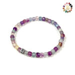 Fluorite Faceted Bracelet 4mm
