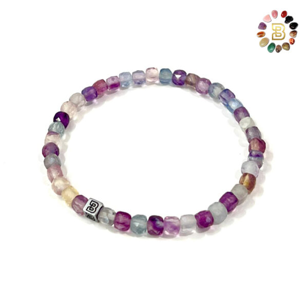 Fluorite Faceted Bracelet 4mm