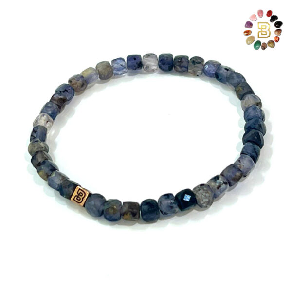 Lolite Faceted Bracelet 4mm