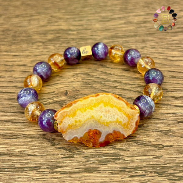 Mix Stones with Tumbled Agate Stone 10mm