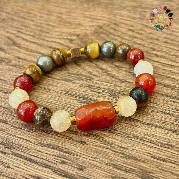 Mix Stones with Tumbled Carnelian Stone 10mm